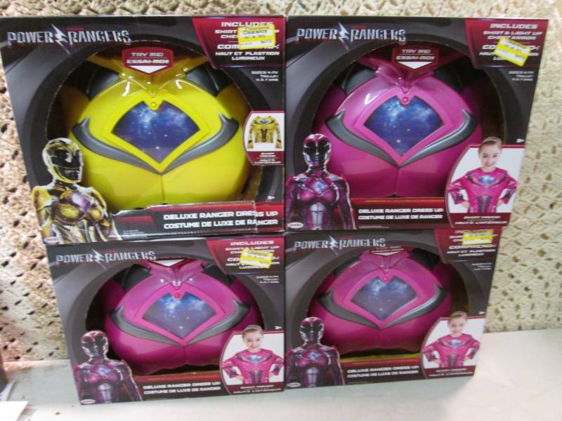 lot 121 image: Lot of 4 Power Rangers Deluxe Range...
