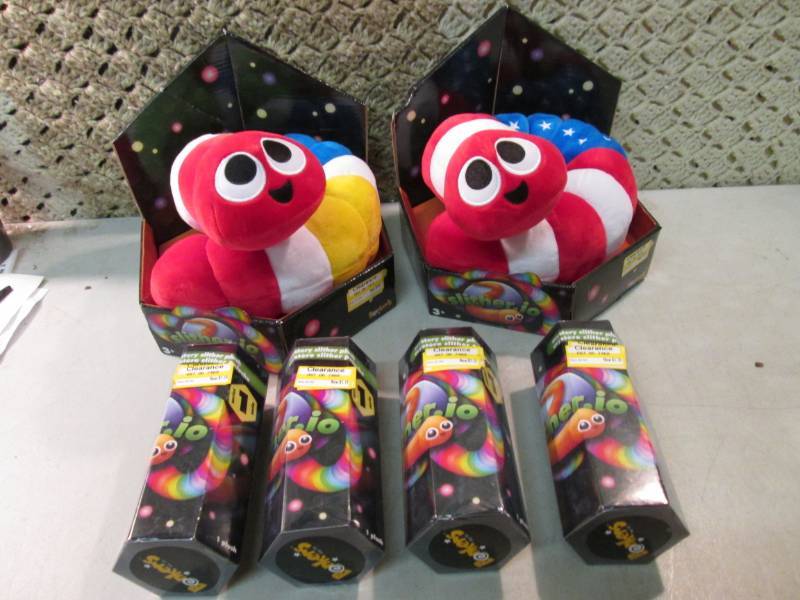 lot 122 image: Mix Lot of 2 Slither-Jo Plush Worms...