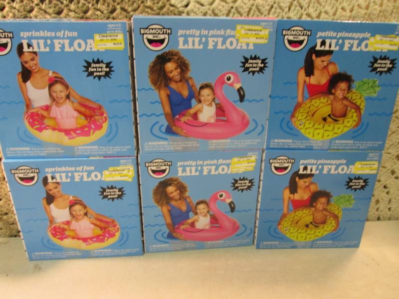 lot 140 image: Lot of 6 Kids Pool Floats Sprinkles...