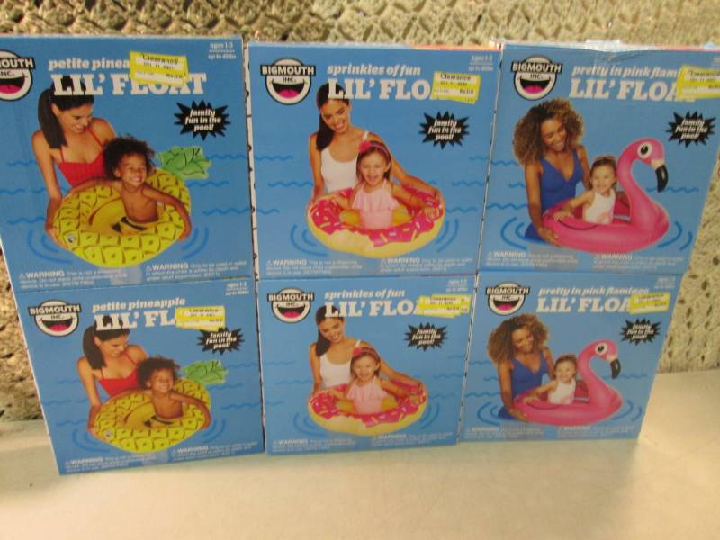 lot 141 image: Lot of 6 Kids Pool Floats Sprinkles...