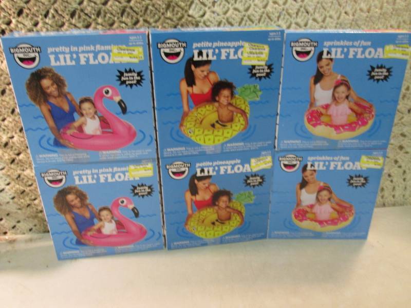 lot 142 image: Lot of 6 Kids Pool Floats Sprinkles...