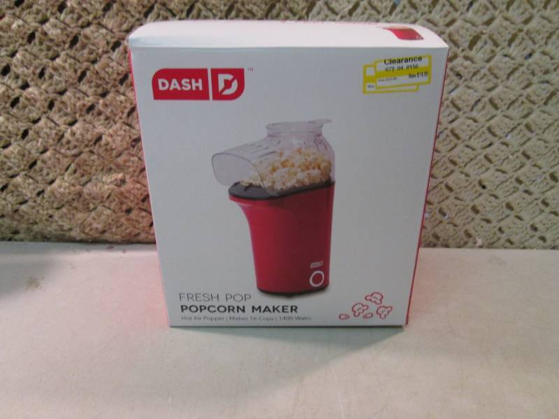 lot 151 image: Dash Fresh Pop Popcorn Maker Open B...