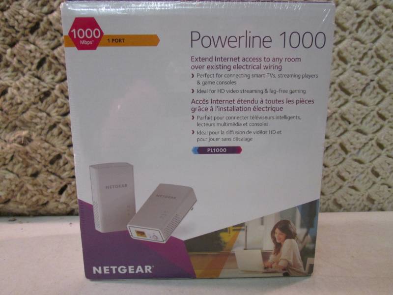 lot 165 image: NetGear PL1000 Powerline 1000 Exten...