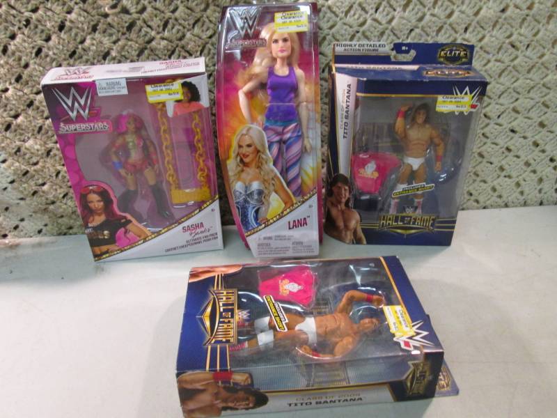 lot 169 image: Lot of 4 WWE Figures Retail $12.99 ...