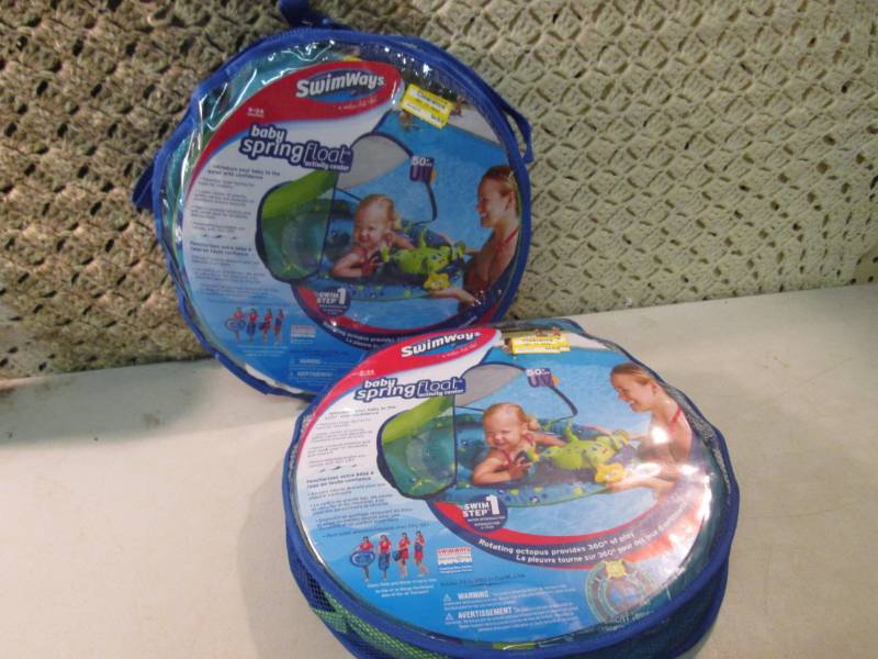 lot 179 image: Lot of 2 SwimWays Baby Spring Float...
