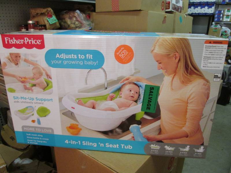 lot 198 image: Fisher Price 4-In-1 Sling N Seat T...