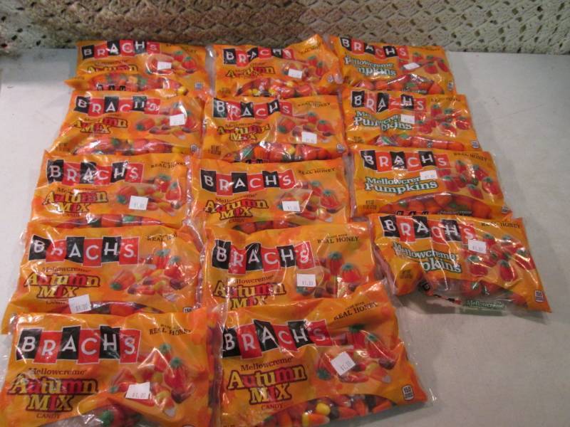 lot 206 image: 14 Bags of Brachs Mellow Creme Autu...