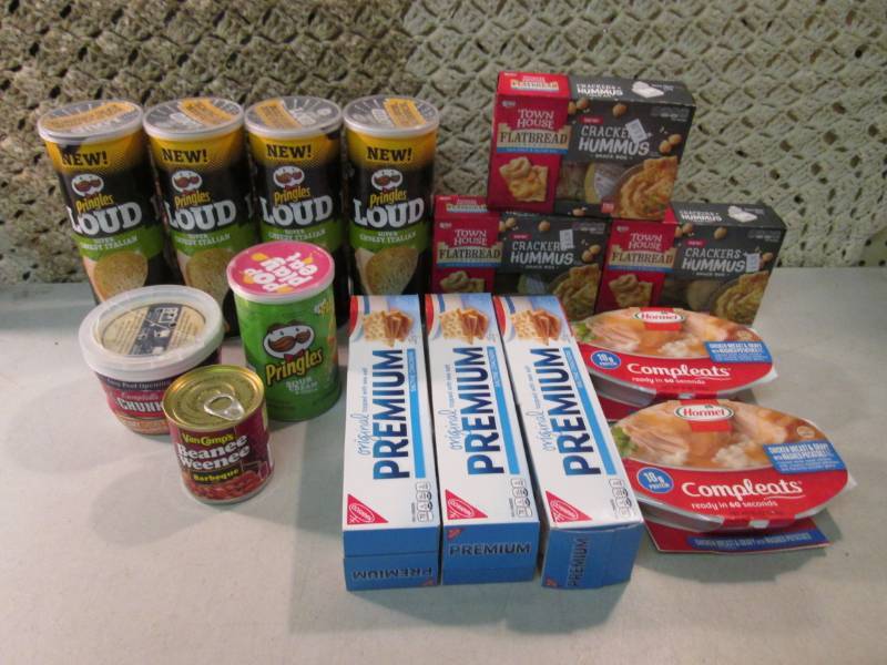 lot 211 image: Mixed Lot Crackers Chips Soups Etc ...
