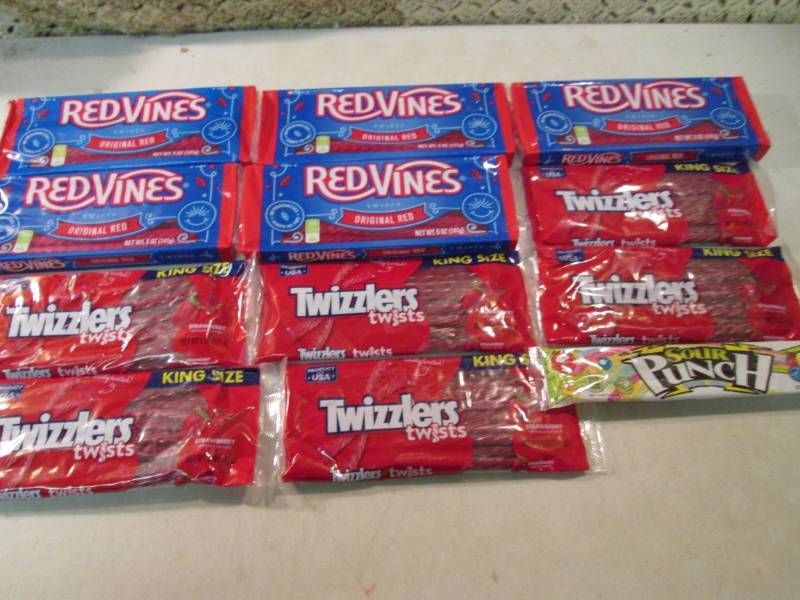 lot 233 image: Mix Lot of Twizzlers and Red Vines ...