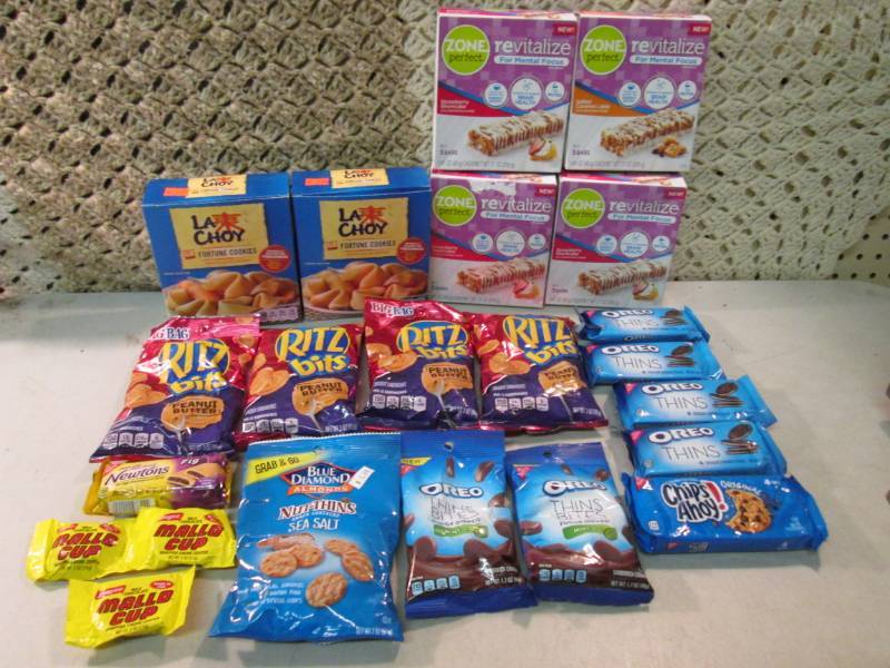 lot 237 image: Mixed Lot of Misc Snacks Best by da...