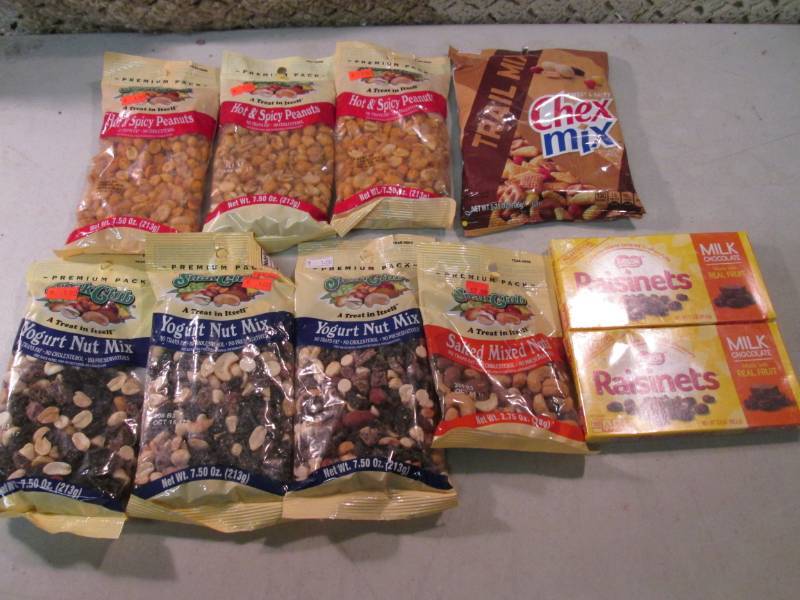 lot 238 image: Mixed Lot of Snack Nuts Etc. Best b...