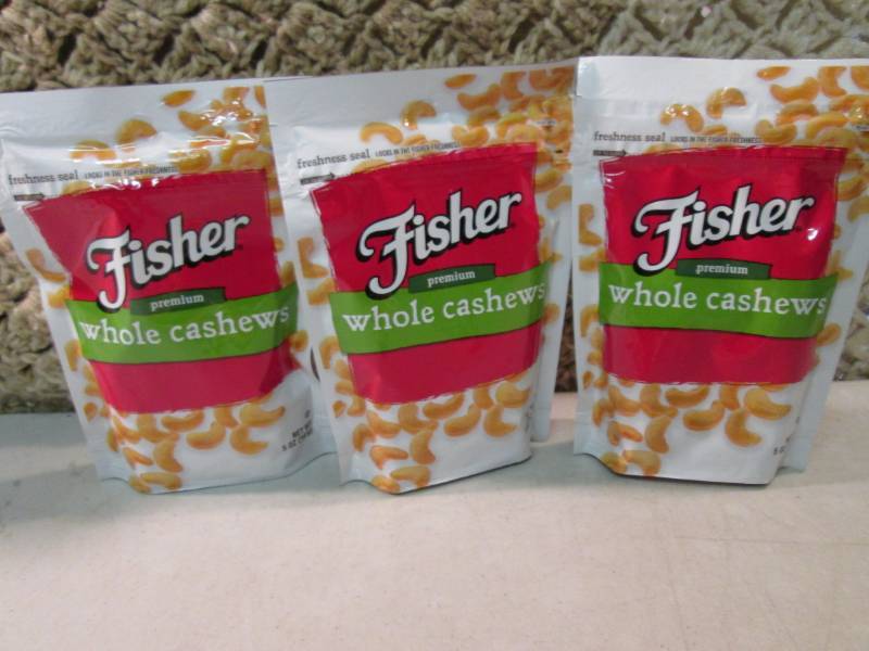 lot 260 image: 3 Bags of Whole Cashews Best by Apr...