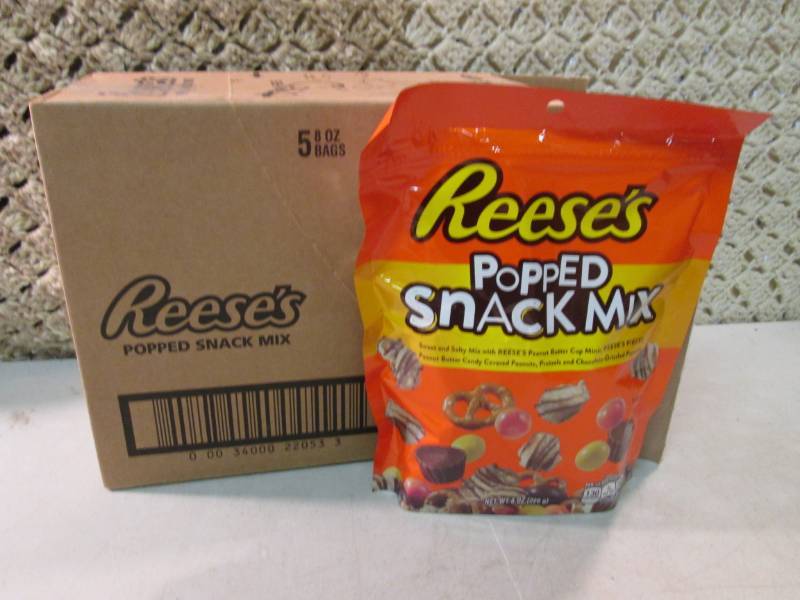 lot 275 image: Case of 5 Bags of Reeses Popped Sna...