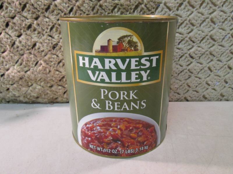 lot 284 image: Large 7 Pound Can of Pork & Beans  ...