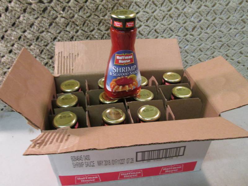 lot 294 image: Case of 12 BottlesJars of Shrimp &...