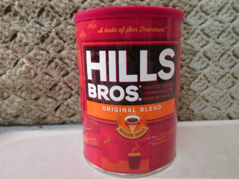 lot 307 image: Can of Hills Bros Original Blend Me...