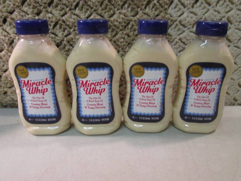 lot 322 image: 4 Bottles of Miracle Whip Best by A...