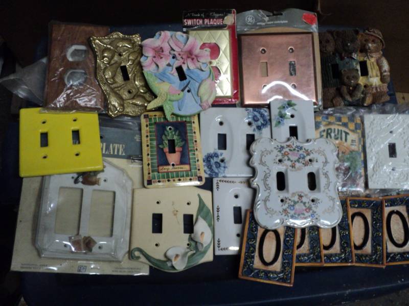 light switch plates and outlet cove...