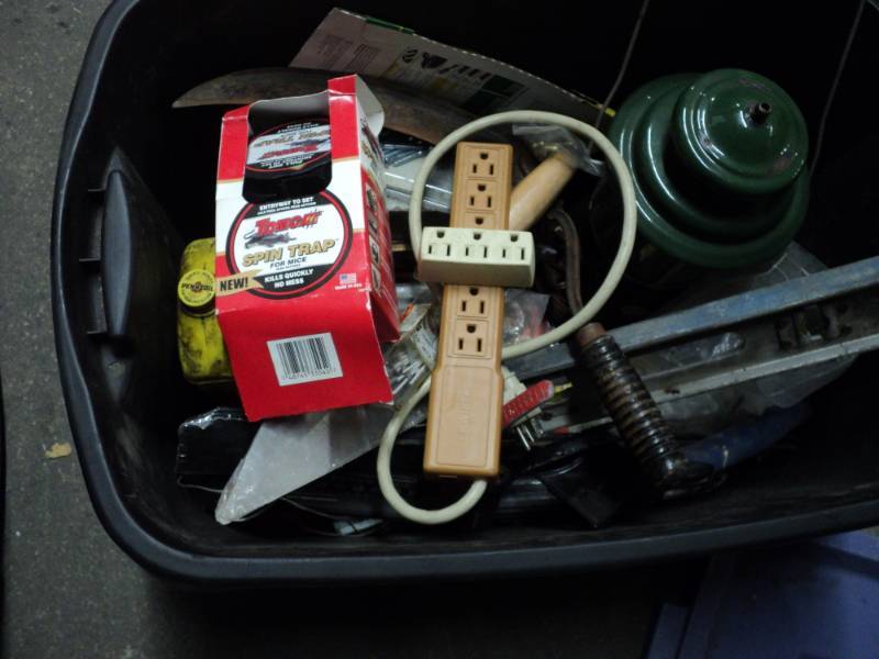 tote full of misc tools...