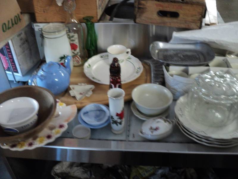 lot of misc dishes and household...