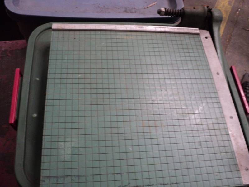 vintage paper cutter, 16 square wi...