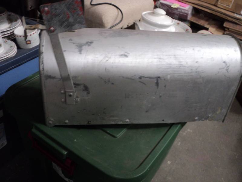 metal mailbox 19 long x 9 height...