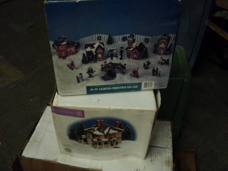 Dept 56 snow village and 20 pc ligh...