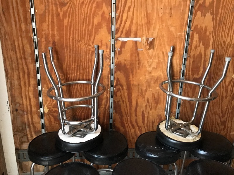 lot 6 image: Lot Of (9) Bar Stools