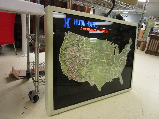 lot 300 image: VINTAGE AIRPORT TRACKING SIGN