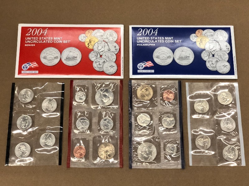 2004 Mint UNC Coin Set