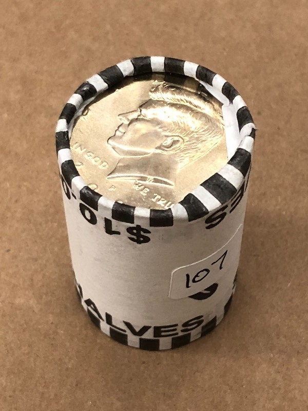 $10 Roll Of UNC Kennedy Half Dollars