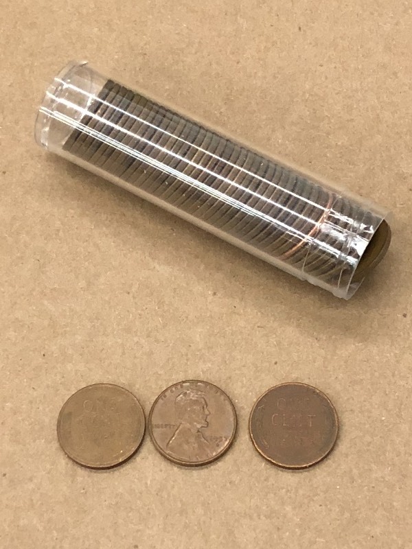 (1) Near-Full Roll Of Wheat Cents