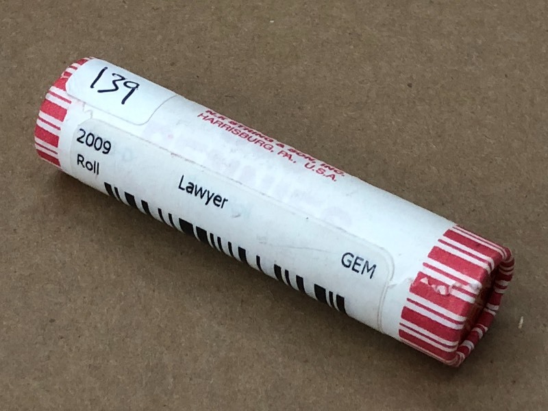(1) Roll Of 2009 Lawyer GEM Cents
