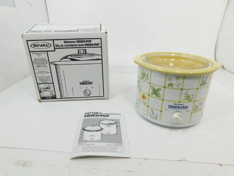 lot 57 image: 2 12 Qt. Rival Crock-Pot  Slow Cooker---3120 NA