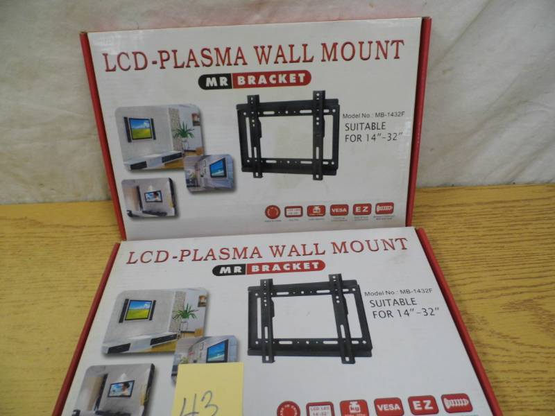 lot 43 image: Lot of 2 New TV Mounts