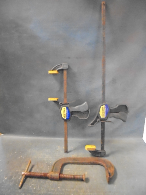 lot 49 image: C-Clamp and Bar Clamps