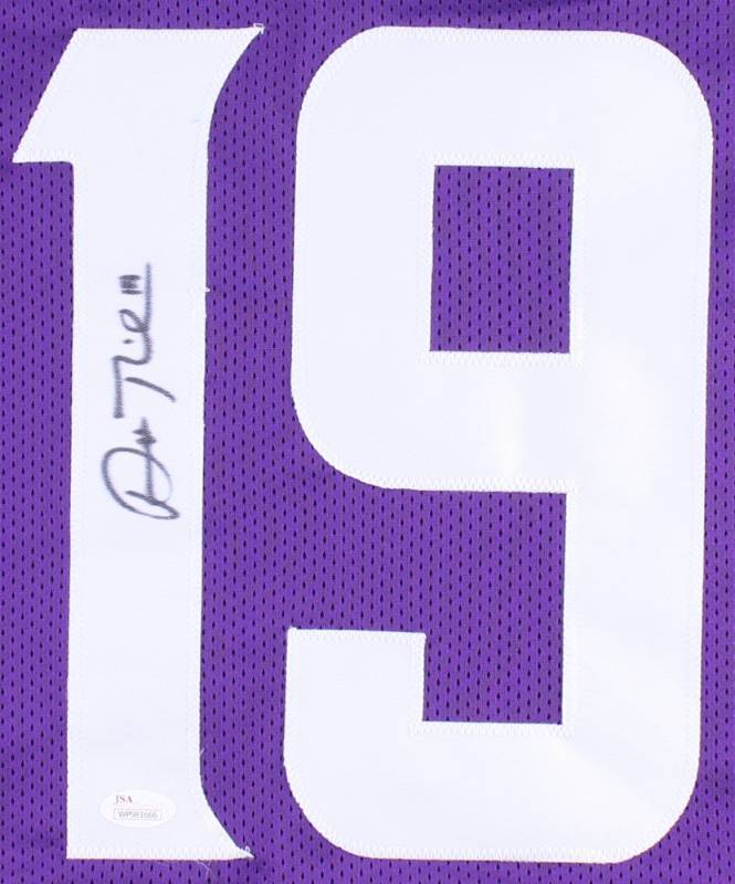 lot 8 image: Adam Thielen Signed Purple Jersey (JSA COA)