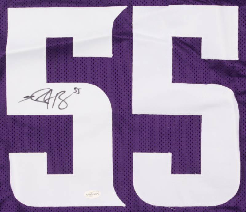 lot 26 image: Anthony Barr Signed Vikings Jersey (TSE COA)