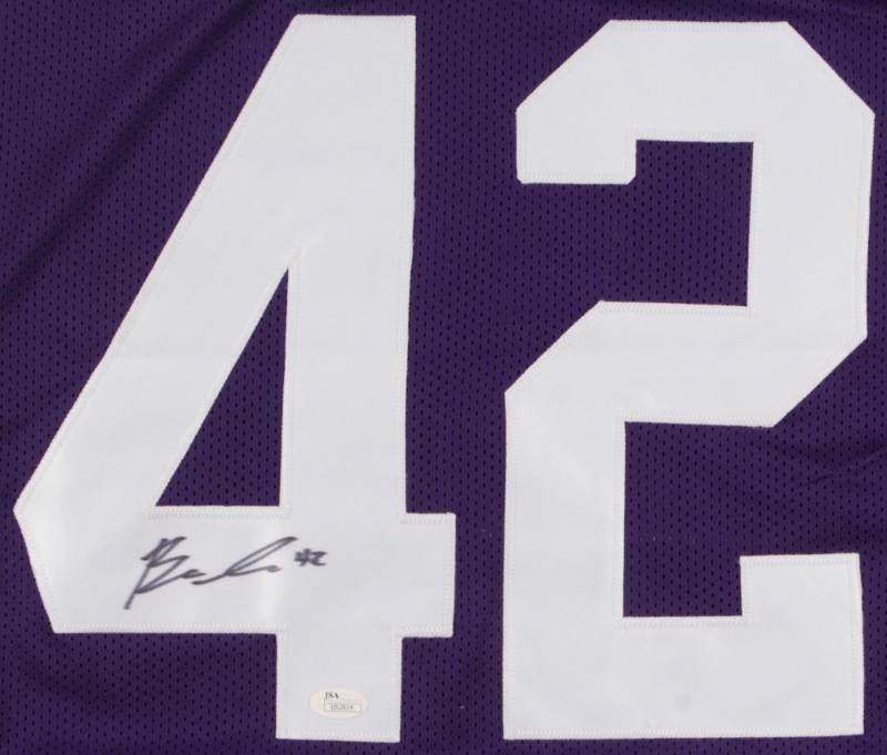lot 39 image: Ben Gedeon Signed Vikings Purple Jersey (JSA Hologram)