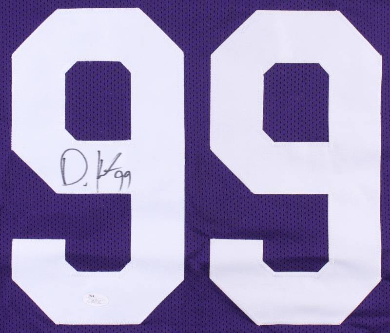 Danielle Hunter Signed LSU Tigers Purple Jersey (TSE COA) Minnesota Vikings  D.E