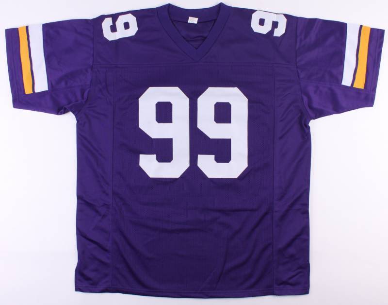 Danielle Hunter Signed LSU Tigers Purple Jersey (TSE COA) Minnesota Vikings  D.E