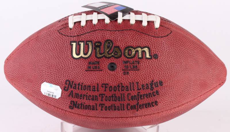 lot 55 image: Daunte Culpepper Signed NFL Football (Fanatics Hologram & Mounted Memories COA)