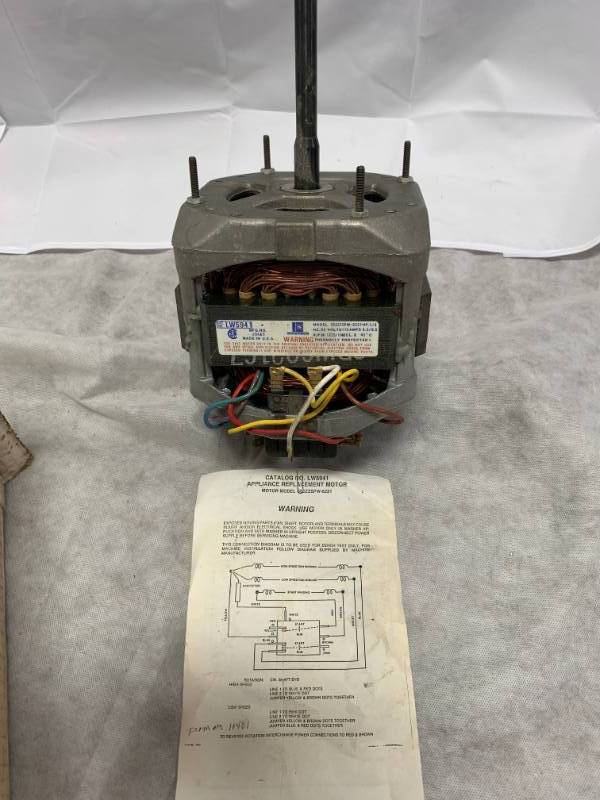 2 Speed Automatic Washer Motor 12 hp