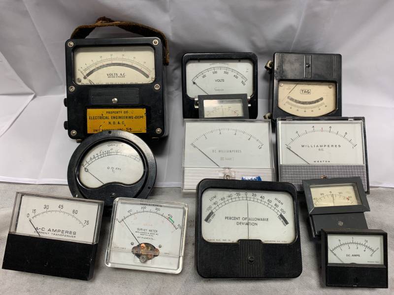Large Lot of Meters and Gauges