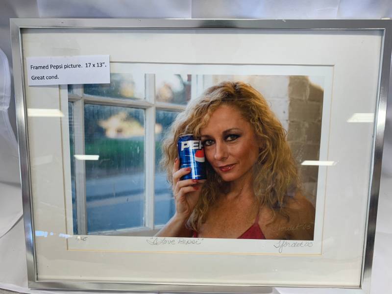 Signed & Numbered I Love Pepsi Framed Picture
