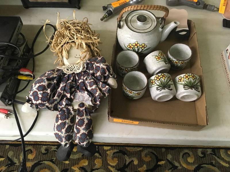 Tea Set and Doll