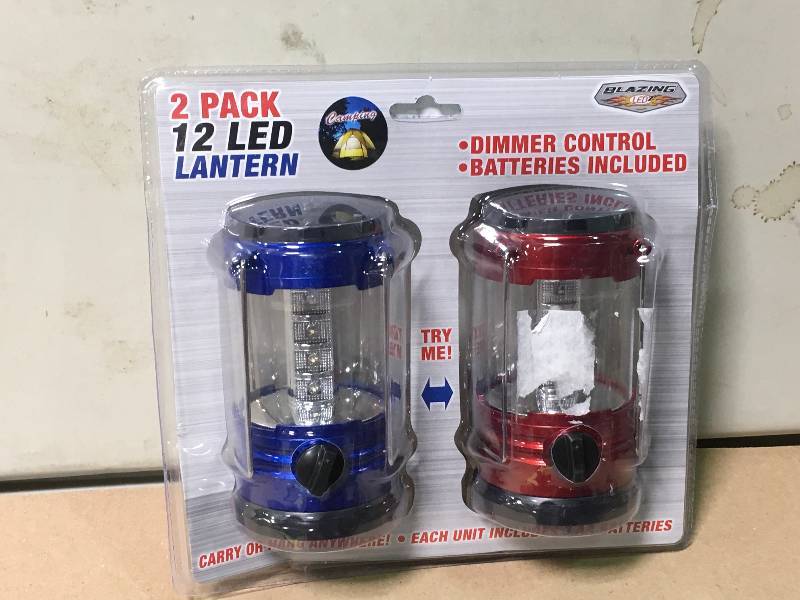 blazing ledz 12 led battery operated camping lantern