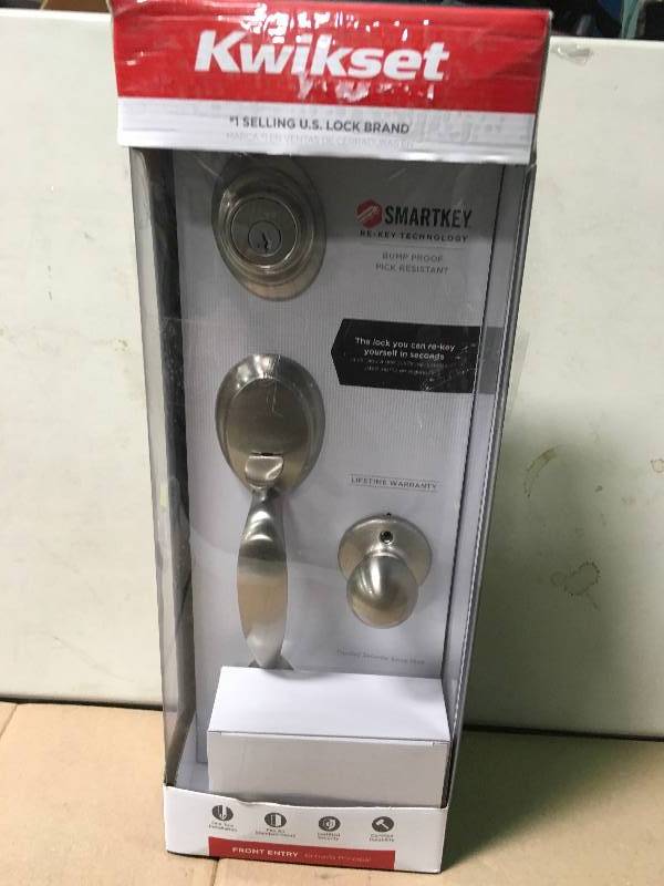 Entry Door Lock Sets Kwikset Dakota Single Cylinder Handleset With
