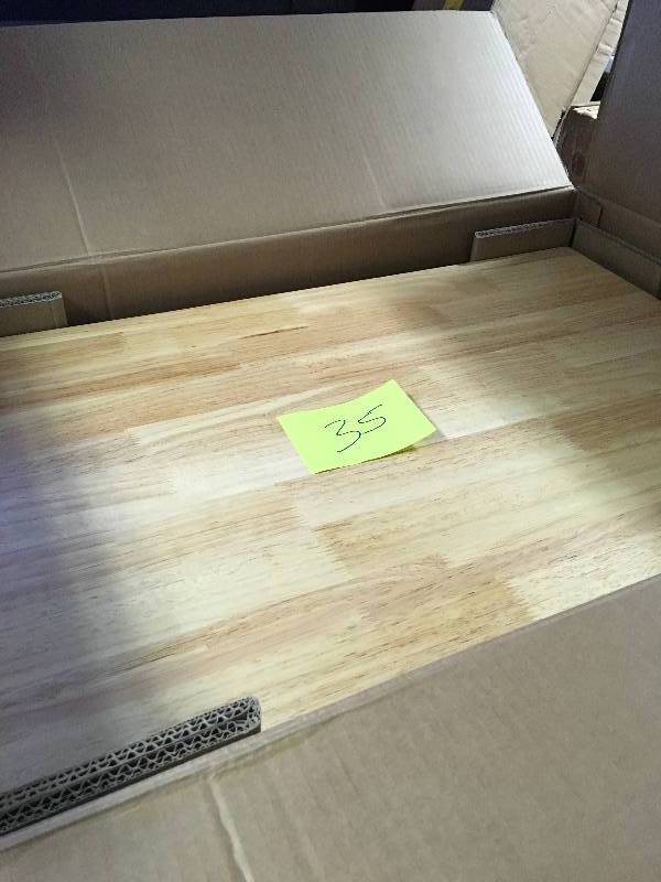 lot 35 image: Husky G2804B-US 33 H x 28 W x 18 D Steel 4-Drawer Garage Base Cabinet no used whit damage on the botton please review the pictures