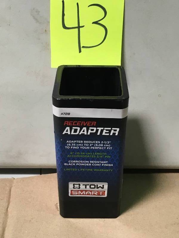 lot 43 image: TowSmart Class IV to Class III Receiver Adapter Hitch not used
